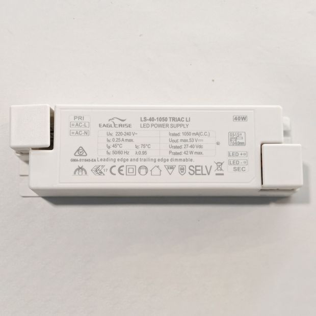 Inbouwdriver I15538S – 40W, 1050mA pour Ringlux et Ringlede