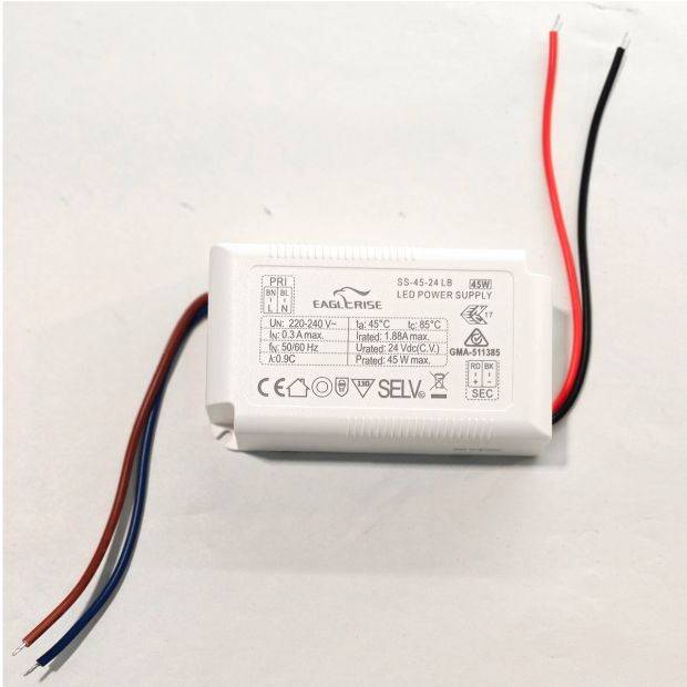 Built-in driver I15540S – 45W, 24V for Turound, Bande, Motion and Zelena