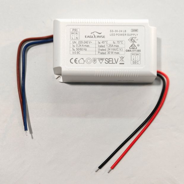 Transformateur encastré I15541S – 30W, 24V pour Zelena, Danske et Bande