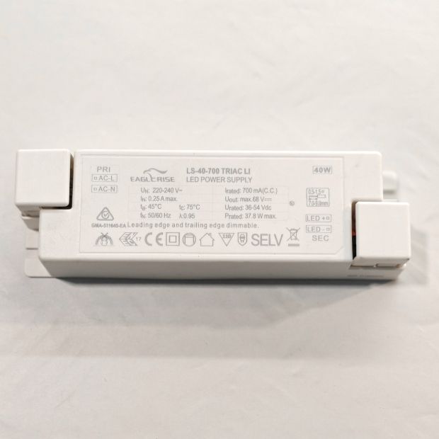 Driver encastré I15553S – 40W, 700mA dimmable pour Ringlux 3676GO et 3676ZW