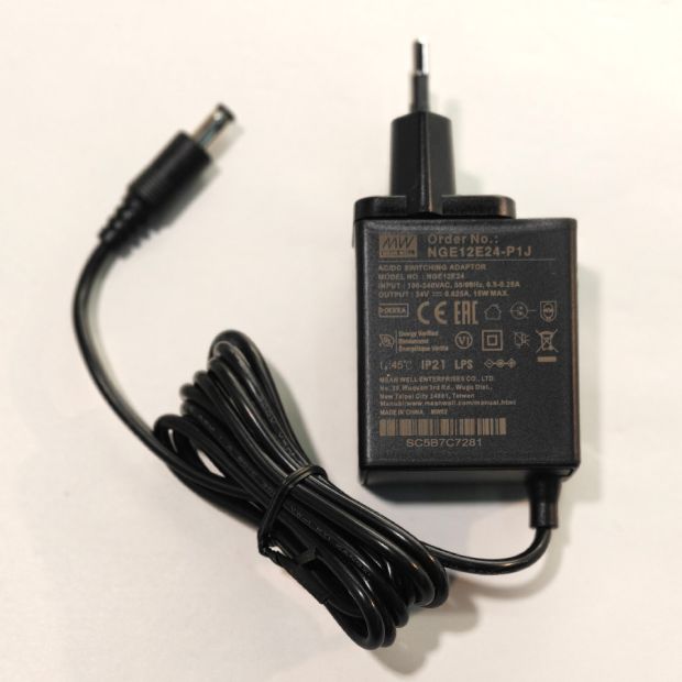 Plug-in adapter I15649S – 15W, 1500mA for Soleil 2 and Zenith 2 series