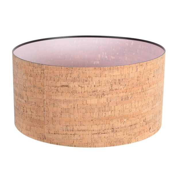 Abat-jour K1068FS Ø40cm – structure naturelle en liège chaleureuse E27