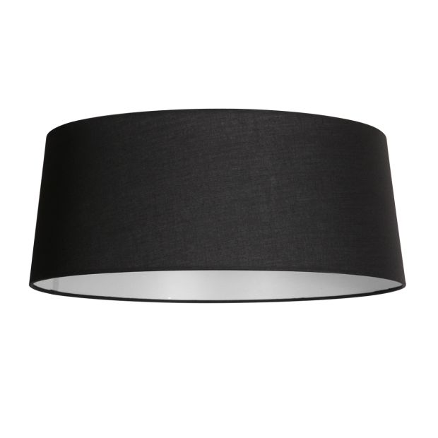 Lampenschirm K2010SS – Schwarzes Leinen mit weißer Innenseite Ø48 cm