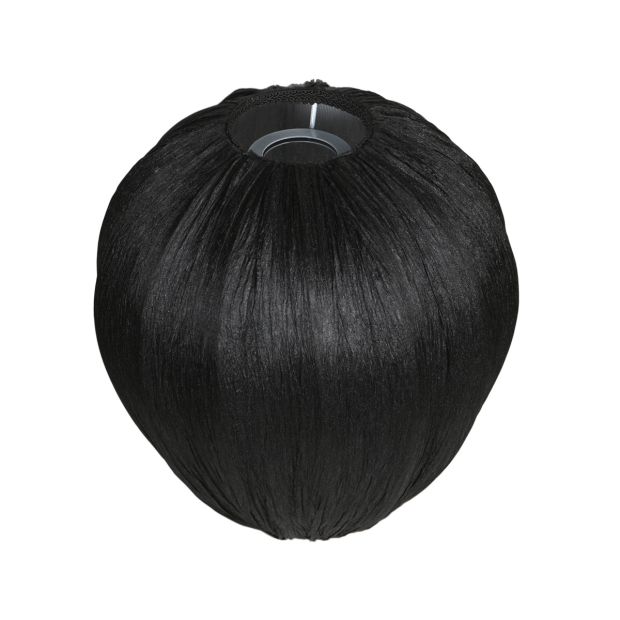 Abat-jour K2011NS – Abat-jour goutte en lin noir fait main Ø25 cm