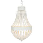 White bead hanging lamp Ella 10191W with 3 x E14 fittings