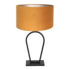 Table lamp Stang 3506ZW black with velvet gold shade