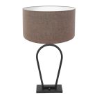 Table lamp Stang 3508ZW Black + gray linen shade