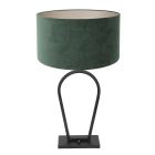 Table lamp Stang 3509ZW Black + green velvet shade