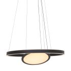 Hanging lamp Ringlux 3514ZW Black 60cm with inner plate