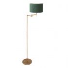 Bronze-colored floor lamp Bella 3872BR with green velvety shade