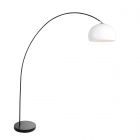 Arc lamp Solva 3906ZW with a white plastic lampshade