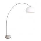 Arc lamp Solva 3919ST with a white plastic lampshade