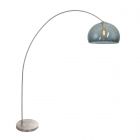Arc lamp Solva 3920ST with a smoke-colored plastic bulb