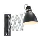 Wandlamp Spring 6290ZW Zwart E27 fitting