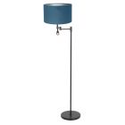 Floor lamp Stang 3349ZW+K7396ZS Black-Velvet Blue