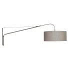 Wall lamp Elegant Classy 2574ST+K1066RS Steel-Grey Linen