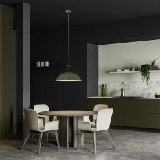 Hanglamp Nove 1318G groene sfeermaker met moderne uitstraling - Groen, Wit - Elektronica, Kunststof, Metaal - Steinhauer