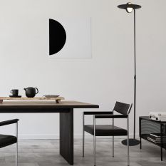 Vloerlamp Zenith 1477ZW zwart Lichtkleur instelbaar - Zwart - Elektronica, Kunststof, Metaal - Steinhauer