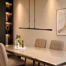 Hanglamp Zelena 1482ZW zwarte LED lamp met instelbaar licht - Zwart - Elektronica, Kunststof, Metaal - Steinhauer