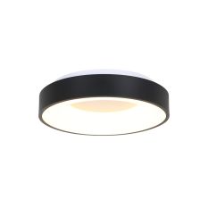 Plafondlamp Ringlede 2562ZW zwarte LED lamp Ø38 cm - Wit, Zwart - Elektronica, Kunststof, Metaal - Steinhauer (foto 2)