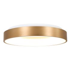 Plafondlamp Ringlede 2563GO Gouden LED lamp Ø48cm - Goud, Wit - Elektronica, Kunststof, Metaal - Steinhauer