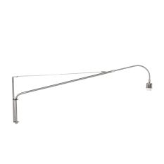 Staalkleurige wandlamp Elegant Classy 2574ST zonder kap met E27 fitting - Staal - Elektronica, Kunststof, Metaal - Steinhauer