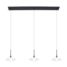 Hanglamp Tallerken 2654ZW Zwart - Zwart - Elektronica, Glas, Metaal - Steinhauer