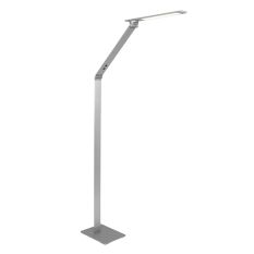 Vloerlamp Serenade 2685ST stalen LED leeslamp verstelbaar - Staal - Elektronica, Kunststof, Metaal - Steinhauer