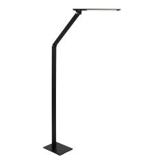 Vloerlamp Serenade 2685ZW zwarte LED leeslamp verstelbaar - Zwart - Elektronica, Kunststof, Metaal - Steinhauer