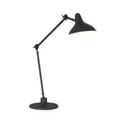 Lampe de table Kasket 2692ZW Noire – Grande douille E27 avec interrupteur