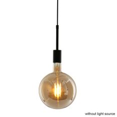 Hanglamp Minimalics 2701ZW Zwart met E27 fitting - Zwart - Elektronica, Kunststof, Metaal - Steinhauer