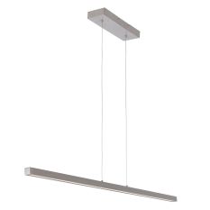 Minimalistische stalen hanglamp Danske 2745ST 2000 Lumen - Staal - Elektronica, Kunststof, Metaal - Steinhauer