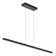 Minimalistische zwarte hanglamp Danske 2745ZW 2000 Lumen - Zwart - Elektronica, Kunststof, Metaal - Steinhauer