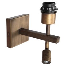 Wall lamp Stang 2995BR bronze with LED reading light and E27 socket