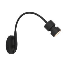 Wandlamp Natasja LED 3094ZW Zwart inclusief GU10 lichtbron - Zwart - Elektronica, Kunststof, Metaal - Steinhauer