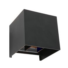 Wandlamp Muro 3098ZW Zwart met verstelbare schotjes