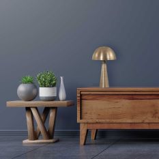 Tafellamp Belleron 3306BR – bronzen paddenstoel lamp met E27 - Brons - Elektronica, Kunststof, Metaal - Steinhauer