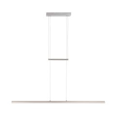 Hanglamp Profilo 3317ST Staal 115cm breed 1700 lumen - Staal - Elektronica, Kunststof, Metaal - Steinhauer