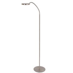 Vloerlamp Platu 3351ST – stalen leeslamp met instelbaar licht - Staal - Elektronica, Kunststof, Metaal - Steinhauer