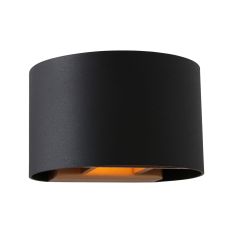 Wandlamp Muro 3364ZW Zwart Goud met G9 fitting 