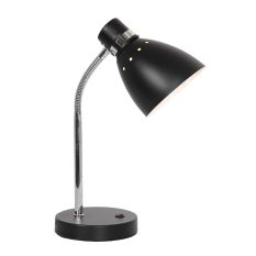 Tafellamp Spring 3391ZW zwart met E27 fitting - Zwart - Elektronica, Kunststof, Metaal - Steinhauer