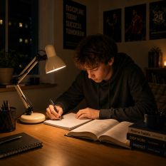 Table lamp Study 3456CR – Cream-colored adjustable desk lamp