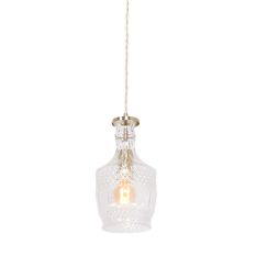 Hanglamp Grazio Glass 3494ME Messing met E14 fitting - Messing - Elektronica, Glas, Metaal - Steinhauer