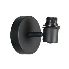 Spot - Wandlamp Bambus 3665ZW Zwart zonder kapje