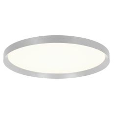 Staalkleurige plafondlamp Flady 3686ST Ø50cm