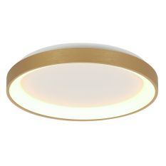 Luminaires de plafond Ringlede 3691GO lampe LED dorée Ø38 cm avec uplight