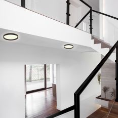 Deckenleuchte Ringlede 3691ZW Schwarz dimmbar 2400 Lumen