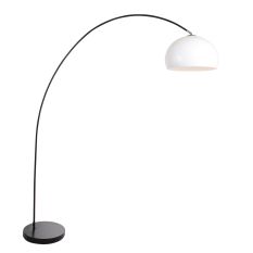 Booglamp Solva 3906ZW met een wit kunststof lampenkap - Zwart - Elektronica, Kunststof, Metaal - Steinhauer (foto 2)