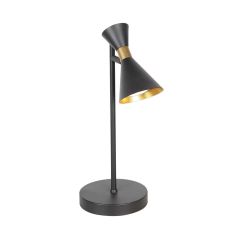 Lampe de table noire 1 lumière Preto 4111ZW avec douille GU10