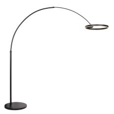 Black floor lamp / arc lamp Ringlux 4130ZW 4000 Lumen